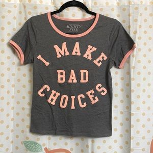 Mighty Fine Graphic Ringer Tee